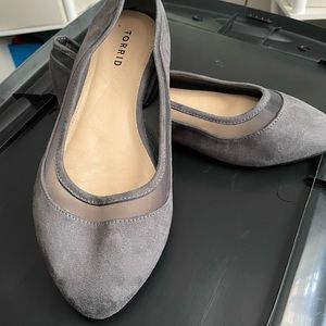 Torrid Dress Flat Suede like material with mesh accent Torrid runs wide